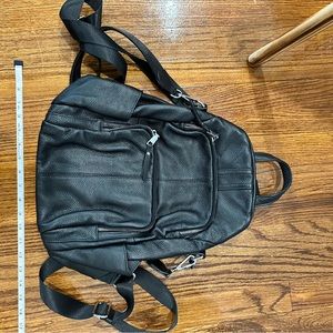 Pebble Leather Convertible Backpack